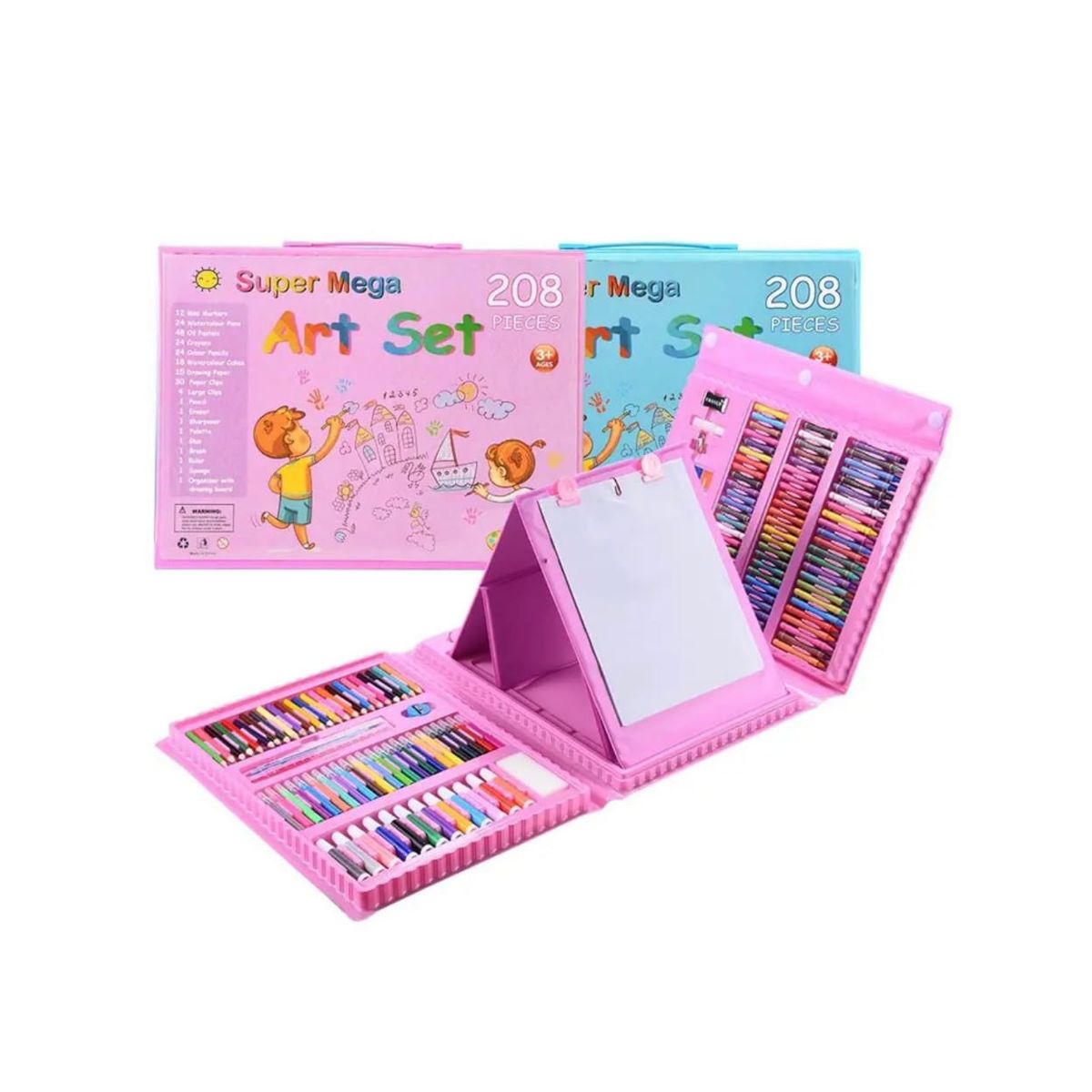 GENERICO - 208 Piezas Set De Arte Para Niños, Colores Dibujos Pintura