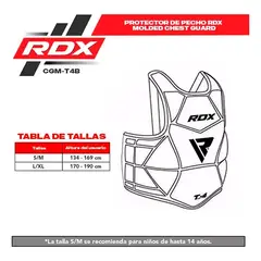 RDX - Protector De Pecho - Molded Chest Guard - Cgm-t4b