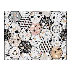 RETELA - Alfombra Vinílica Terrazzo 140x110 cm