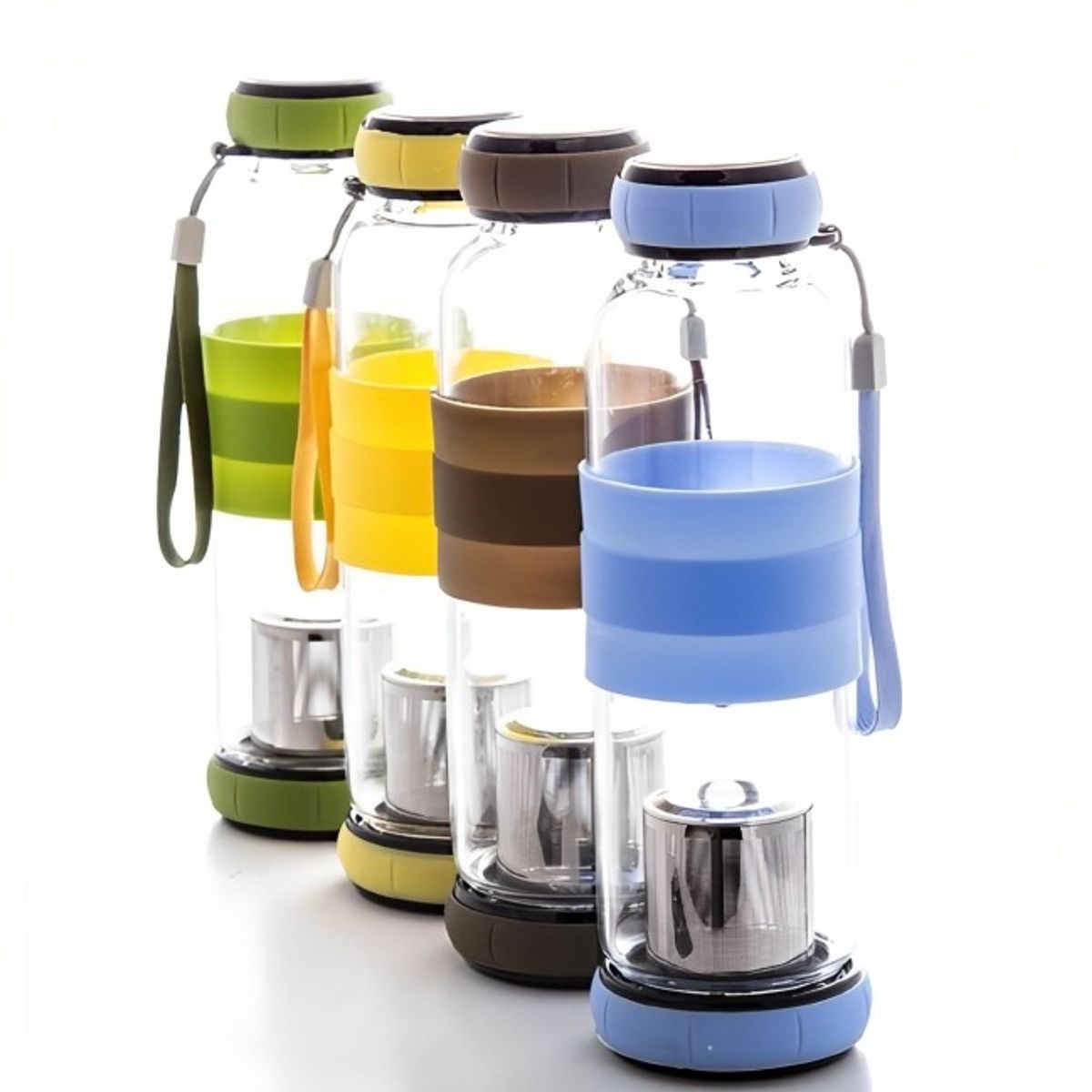 OEM - Botella c infusor 420ml Color Marron