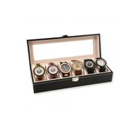 Caja 6 Relojes Exhibidor Elegante Joyas Organizador Estuche