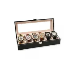 GENERICO - Caja 6 Relojes Exhibidor Elegante Joyas Organizador Estuche
