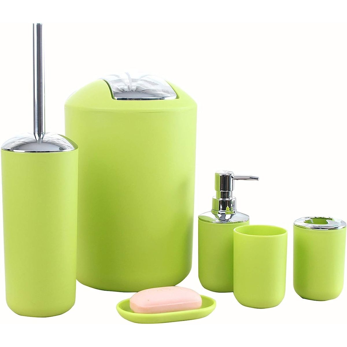 WAKESHOME - Set Accesorios Para Baño 6 piezas Decoracion Hogar