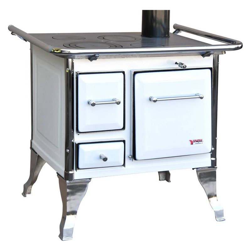 YUNQUE - Cocina leña yunque 70x56 blanca