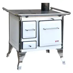YUNQUE - Cocina leña 70x56 blanca