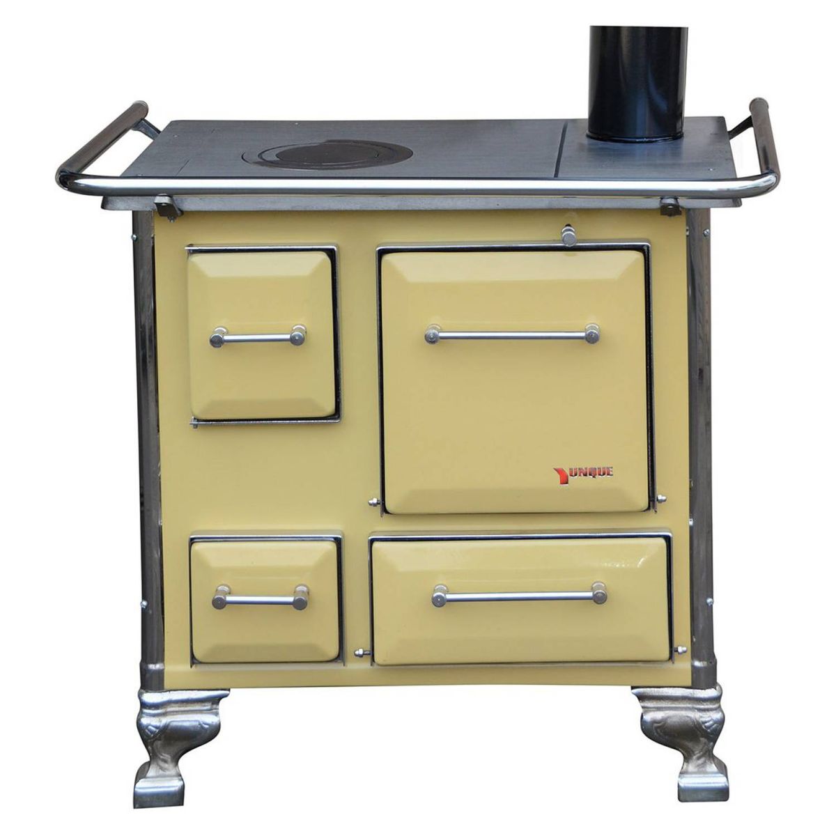 YUNQUE - Cocina a leña mueble yunque 80x56 amarilla