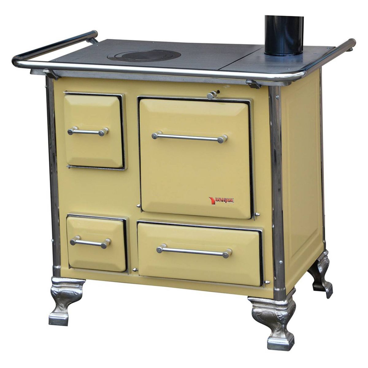 YUNQUE - Cocina a leña mueble yunque 80x56 amarilla