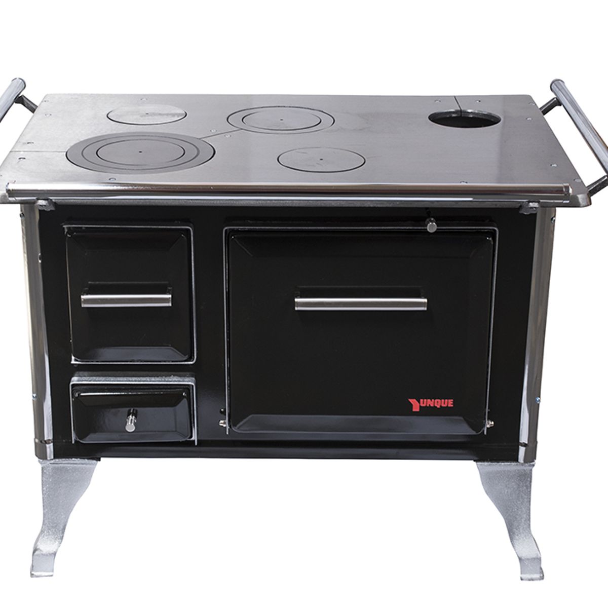 YUNQUE - Cocina leña yunque 90x60 negra