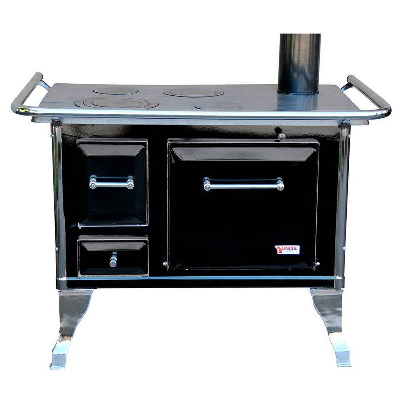 YUNQUE - Cocina leña yunque 90x60 negra