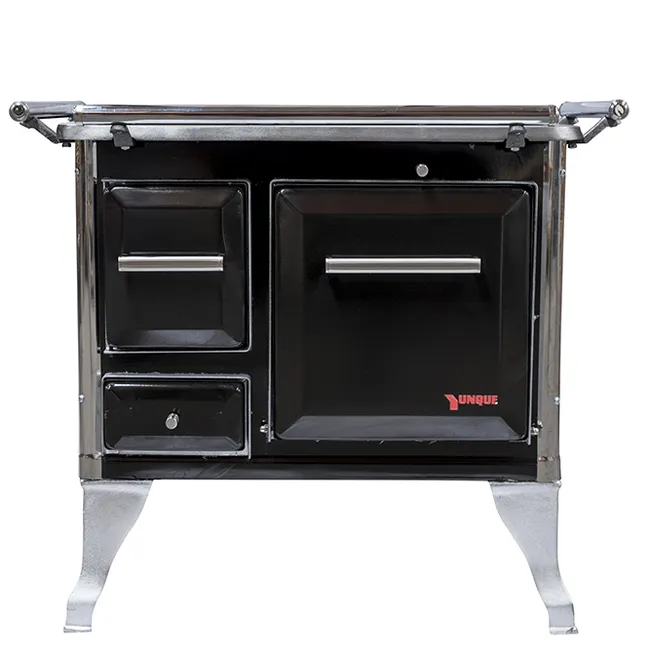 YUNQUE - Cocina leña yunque 80x56 negra