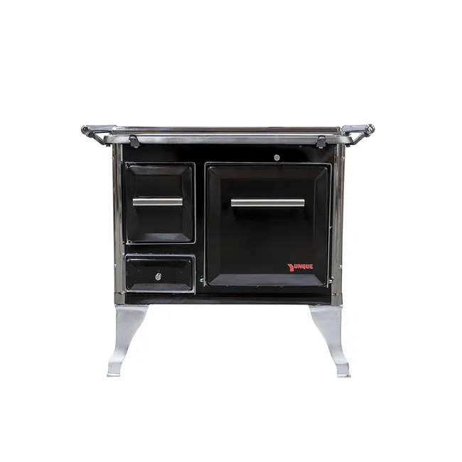 YUNQUE - Cocina leña yunque 80x56 negra