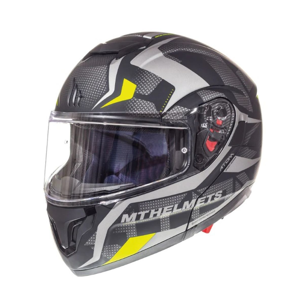 MT - Casco de Moto MT Helmets - ATOM SV Divergence A12 NegroGris Mate