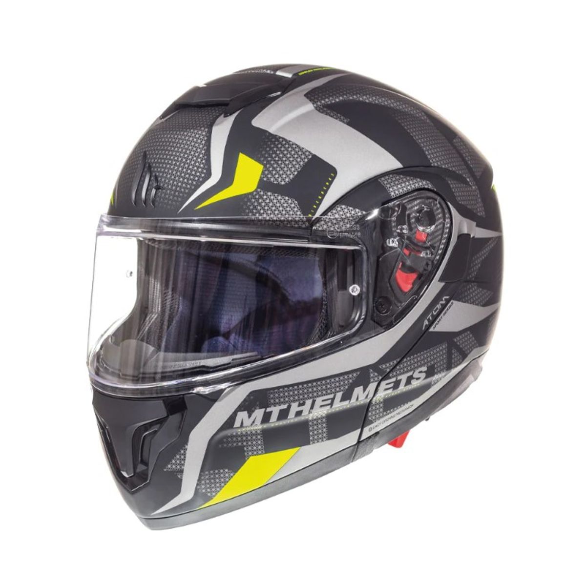 MT - Casco de Moto MT Helmets - ATOM SV Divergence A12 NegroGris Mate