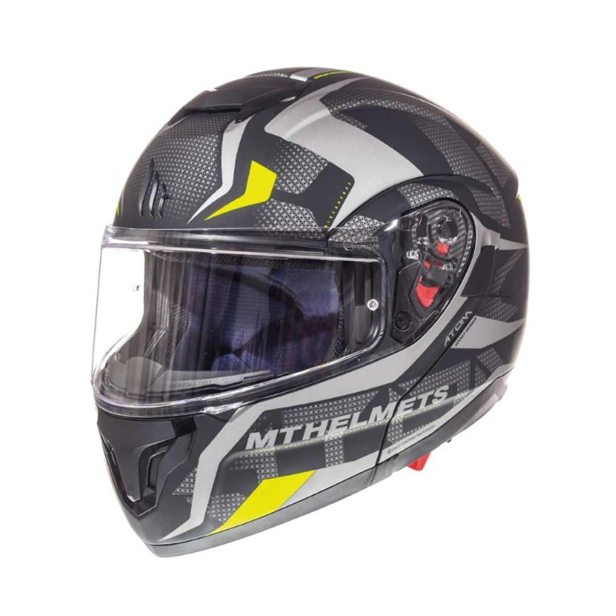 MT - Casco de Moto MT Helmets - ATOM SV Divergence A12 NegroGris Mate