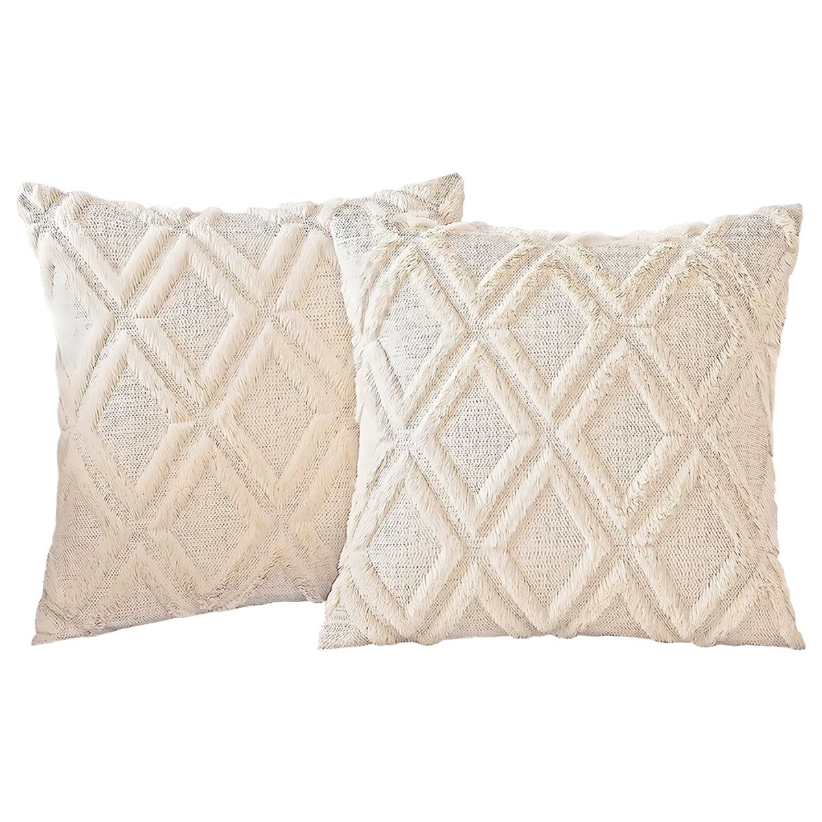 GENERICO - Funda Para Cojín Con Diseño De Rombo 45x45cm