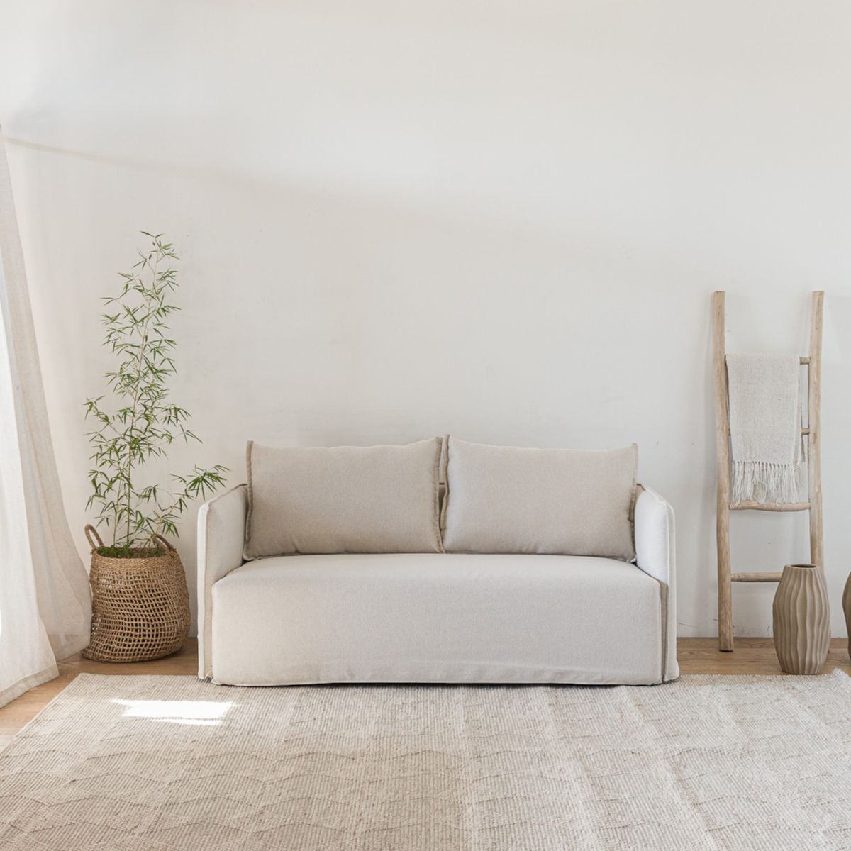 AMOBLE - Sofa Carim Blanco Amoblé