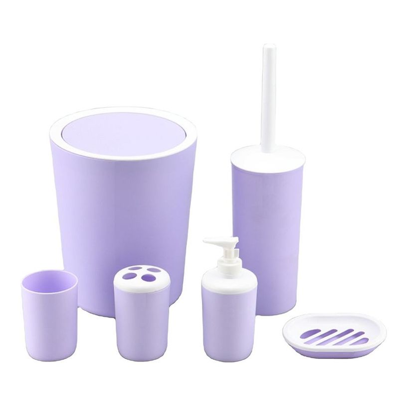 WAKESHOME - Juego de Accesorios Para Baño 6 pcs