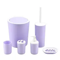 WAKESHOME - Juego de Accesorios Para Baño 6 pcs