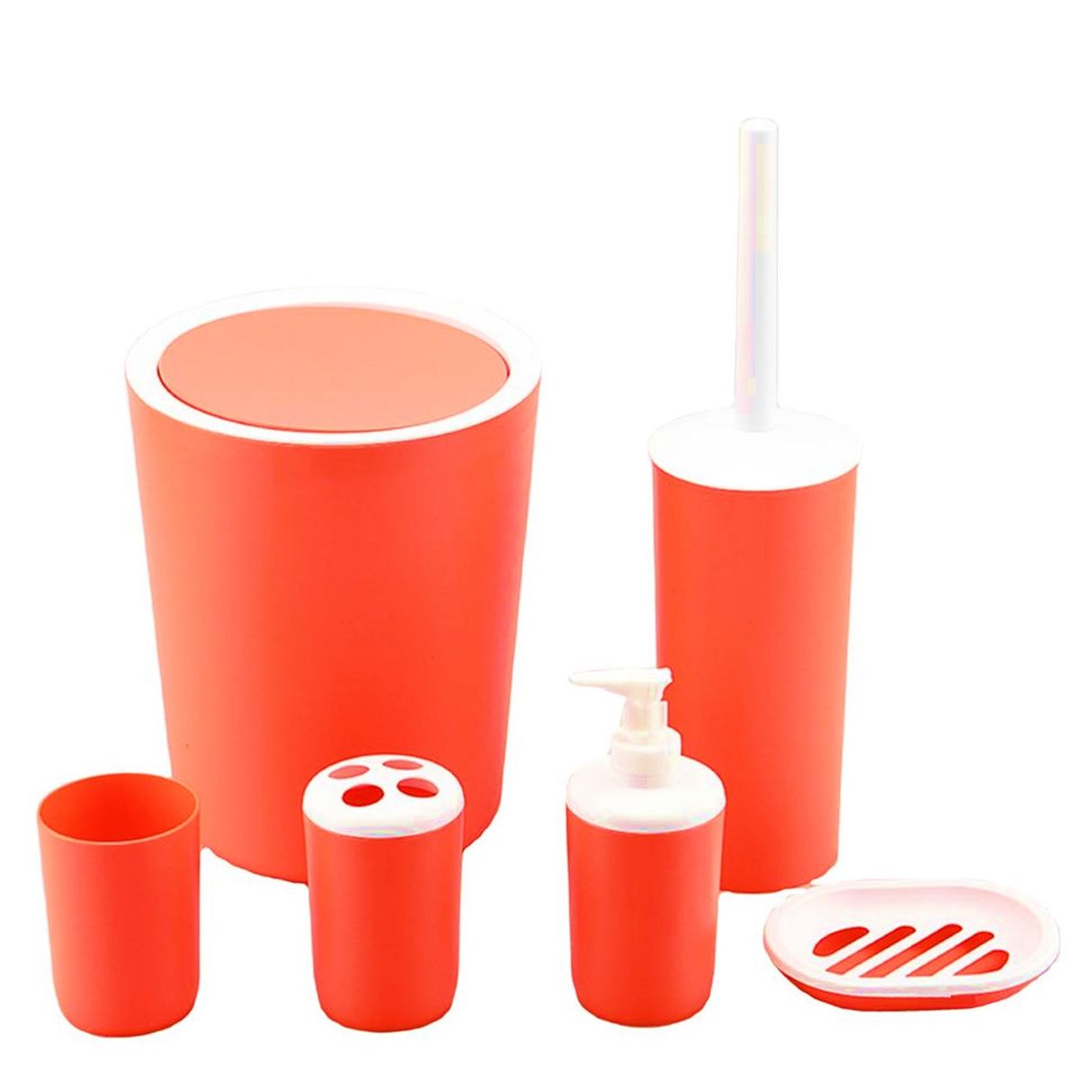 WAKESHOME - Juego de Accesorios Para Baño 6 pcs