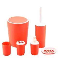 WAKESHOME - Juego de Accesorios Para Baño 6 pcs