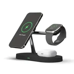 ALTERNATIVE - Cargador Inalámbrico 3 en 1 Para teléfono, audífonos y reloj