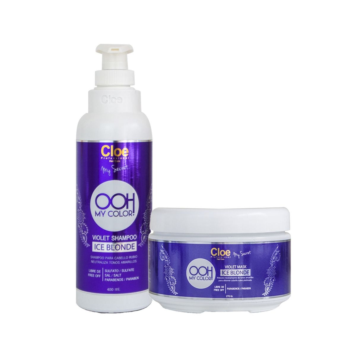 CLOE - Shampoo y Mascara Ohh My Color Violet Cloe Ice Blonde CLOE