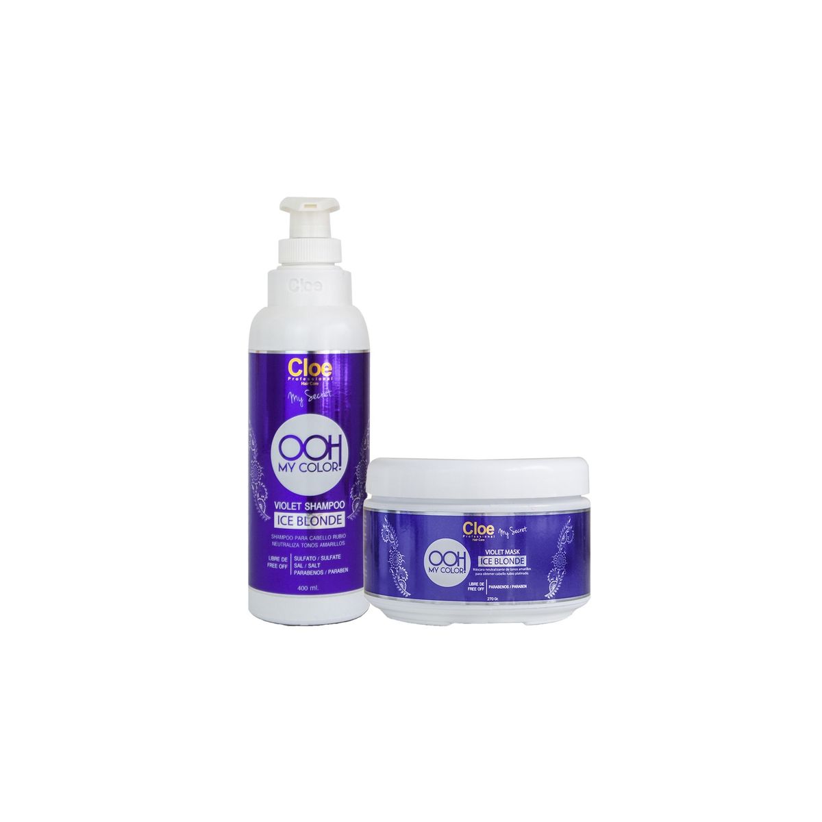 CLOE - Shampoo y Mascara Ohh My Color Violet Cloe Ice Blonde CLOE