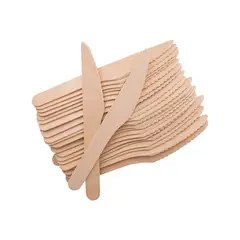 GENERICO - Cuchillo De Madera Bio Ecologico 15,5Cmts X 100 Und…
