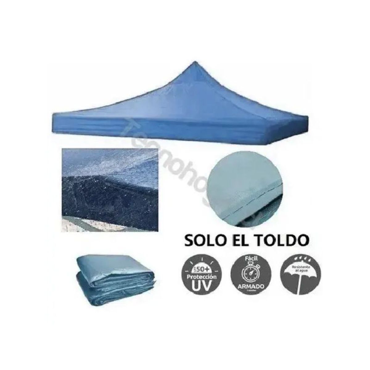 GENERICO - Lona 3X3 Carpa Toldo Impermeable