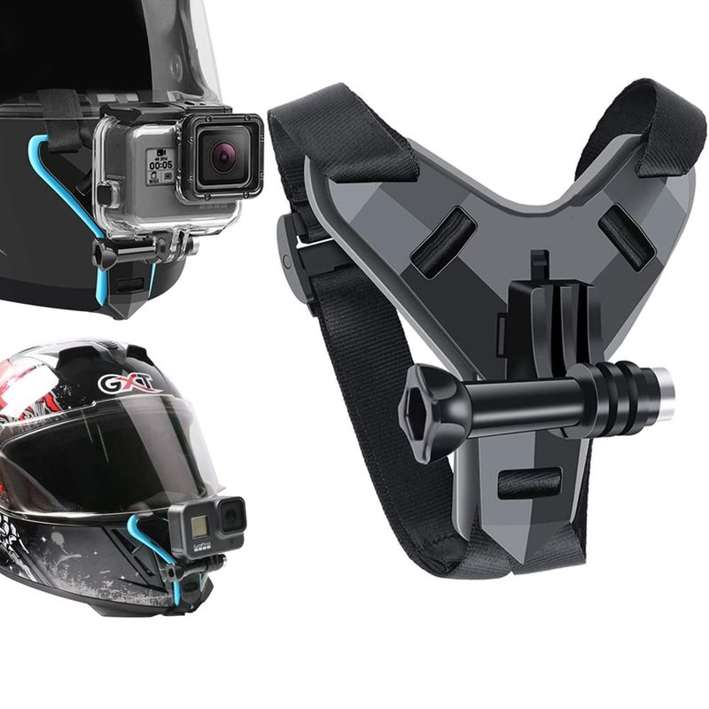 GENERICO - Soporte De Casco Integral Para Gopro Negro