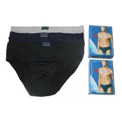GARSIL - 3 Slip Calzoncillos de Algodon Para Hombre.