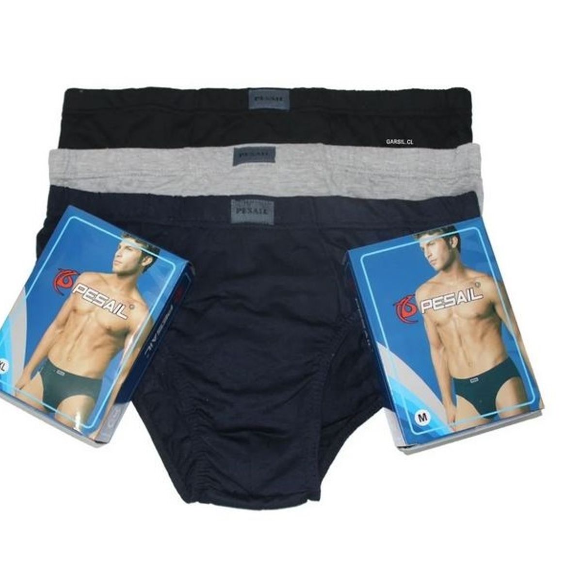 GARSIL - 3 Slip Calzoncillos de Algodon Para Hombre.