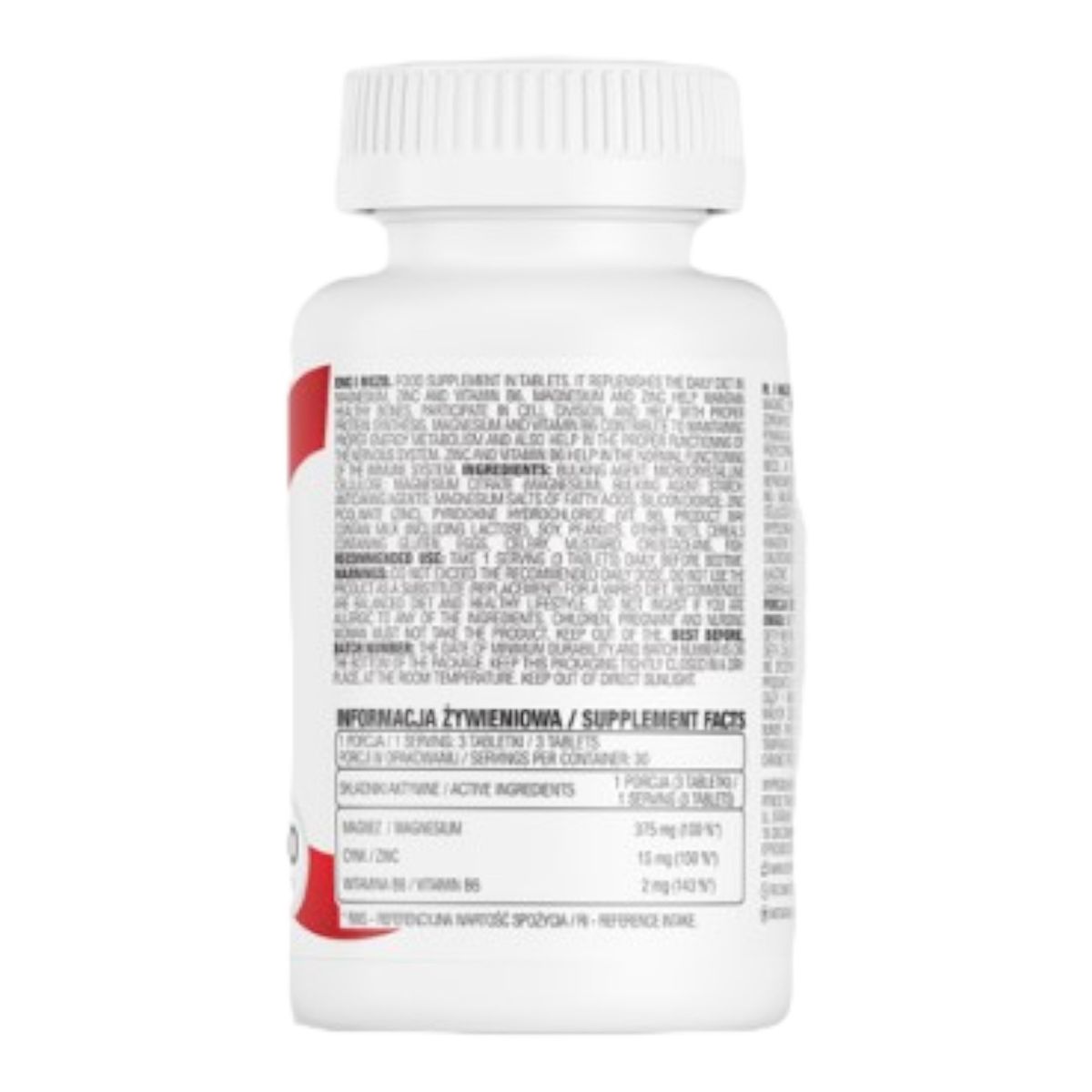 OSTROVIT - ZMA 90 CÁPSULAS MGZB – OSTROVIT