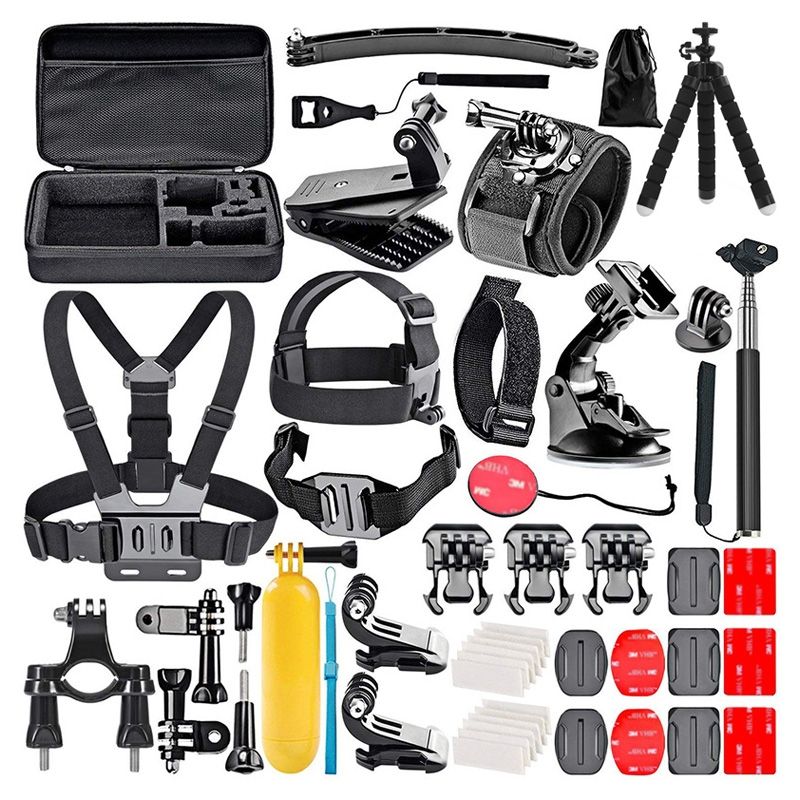 GENERICO - Kit De 50 Accesorios Para Gopro Hero 2 3 4 5 6 7 8 9 10 11