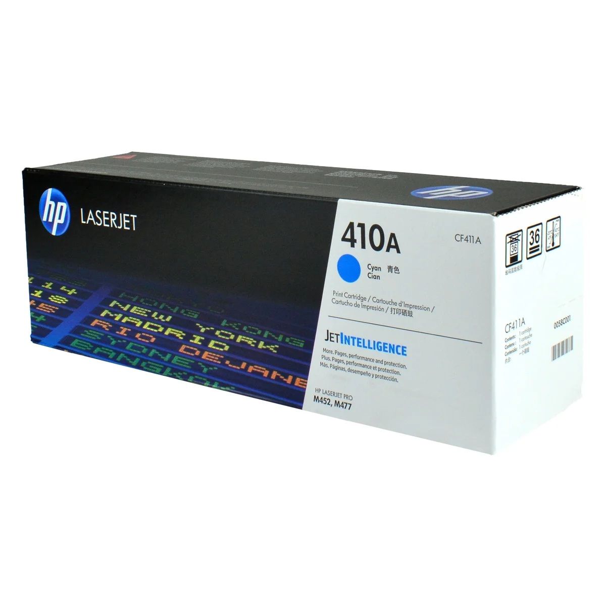 HP - Cartucho Tóner HP 410A Cyan 2300 páginas LaserJet Original HP