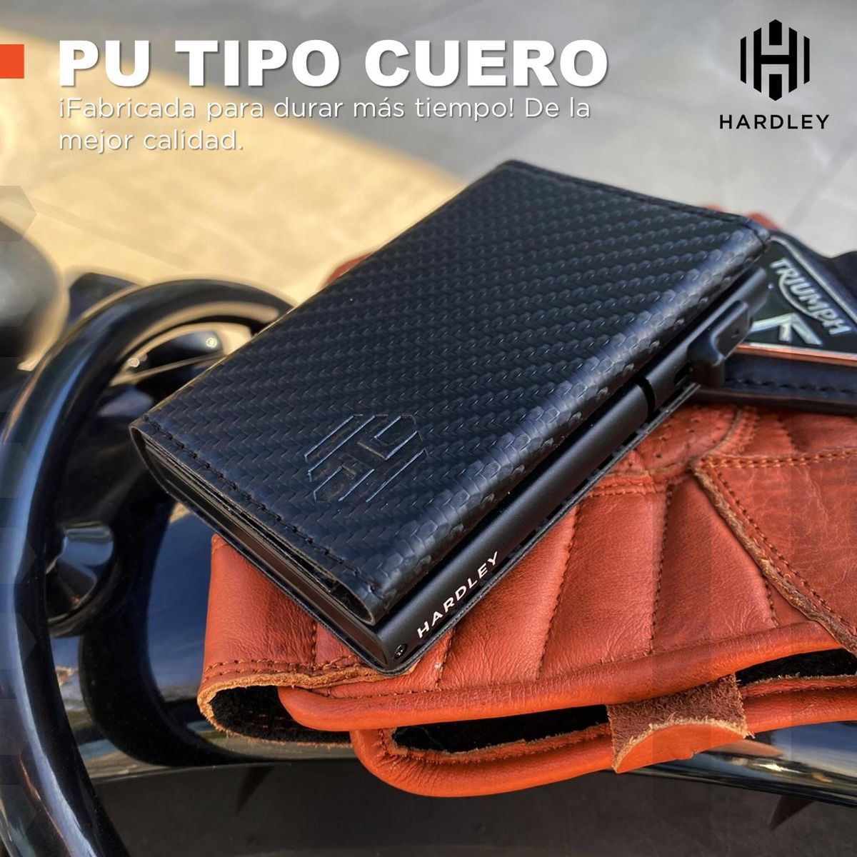 HARDLEY - Billetera Hombre Hardley Tarjetero Pop-up Bloqueo Rfid - Negro