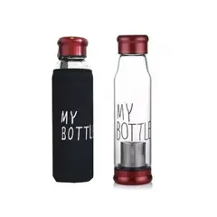 OEM - Botella c infusor 420ml Tapa Color Rojo