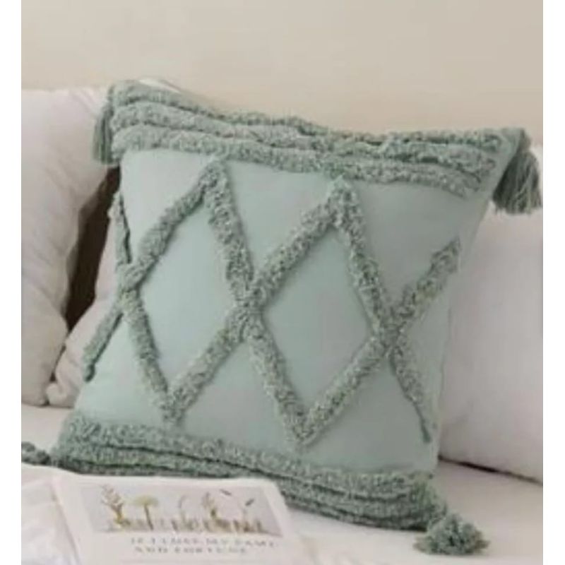 GENERICO - Funda de cojín pack dos unidades 45 x 45 cm modelo Boho