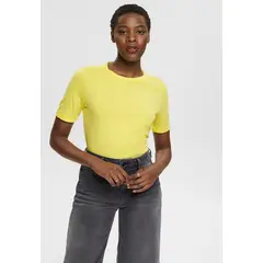ESPRIT - Polera De Algodón Clásica Mujer