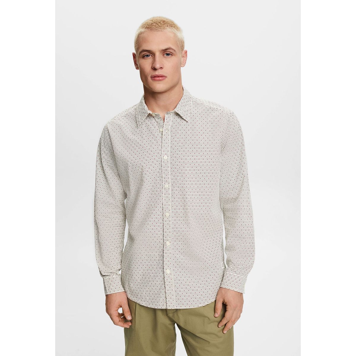 ESPRIT - Camisa Con Estampado Allover Hombre Esprit ESPRIT