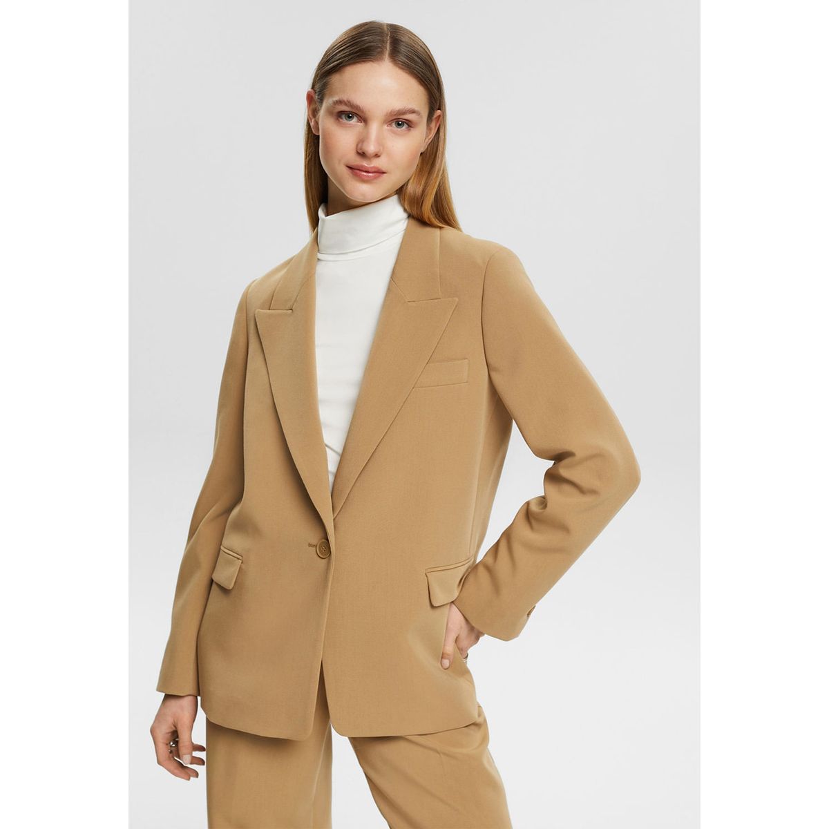 ESPRIT - Blazer De Un Solo Botón Mujer Esprit ESPRIT