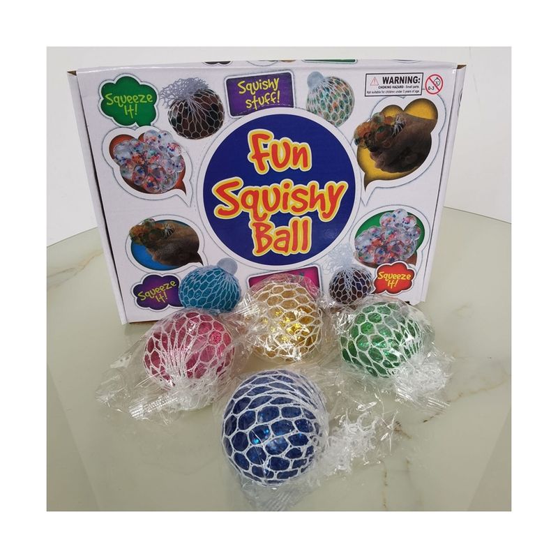 GENERICO - 12 Squishy Pelota 4 Colores Juguete Antiestrés Descompresión