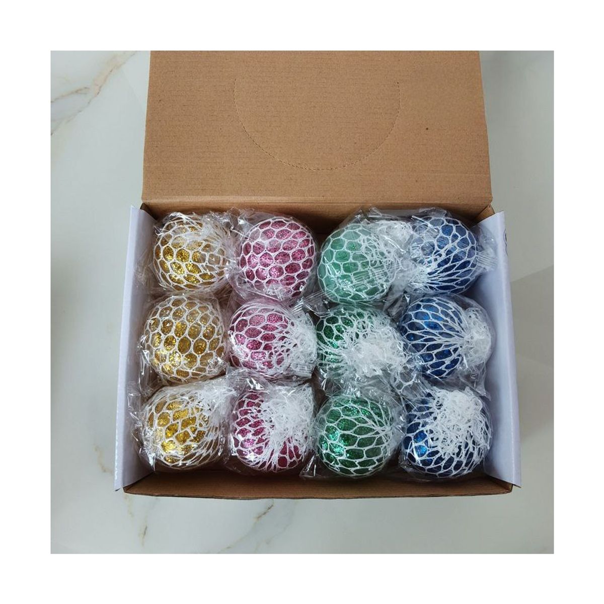 ZG STORE - 12 Squishy Pelota 4 Colores Juguete Antiestrés Descompresión