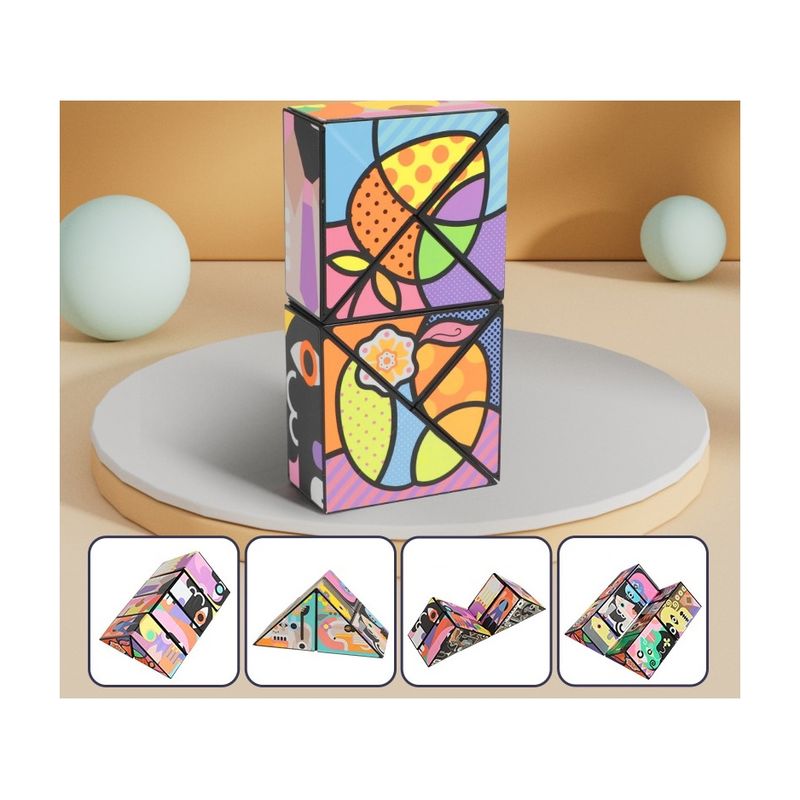 GENERICO - Juego Juguete Rompecabeza Tipo Rubik Cubo Mágico Abstracto