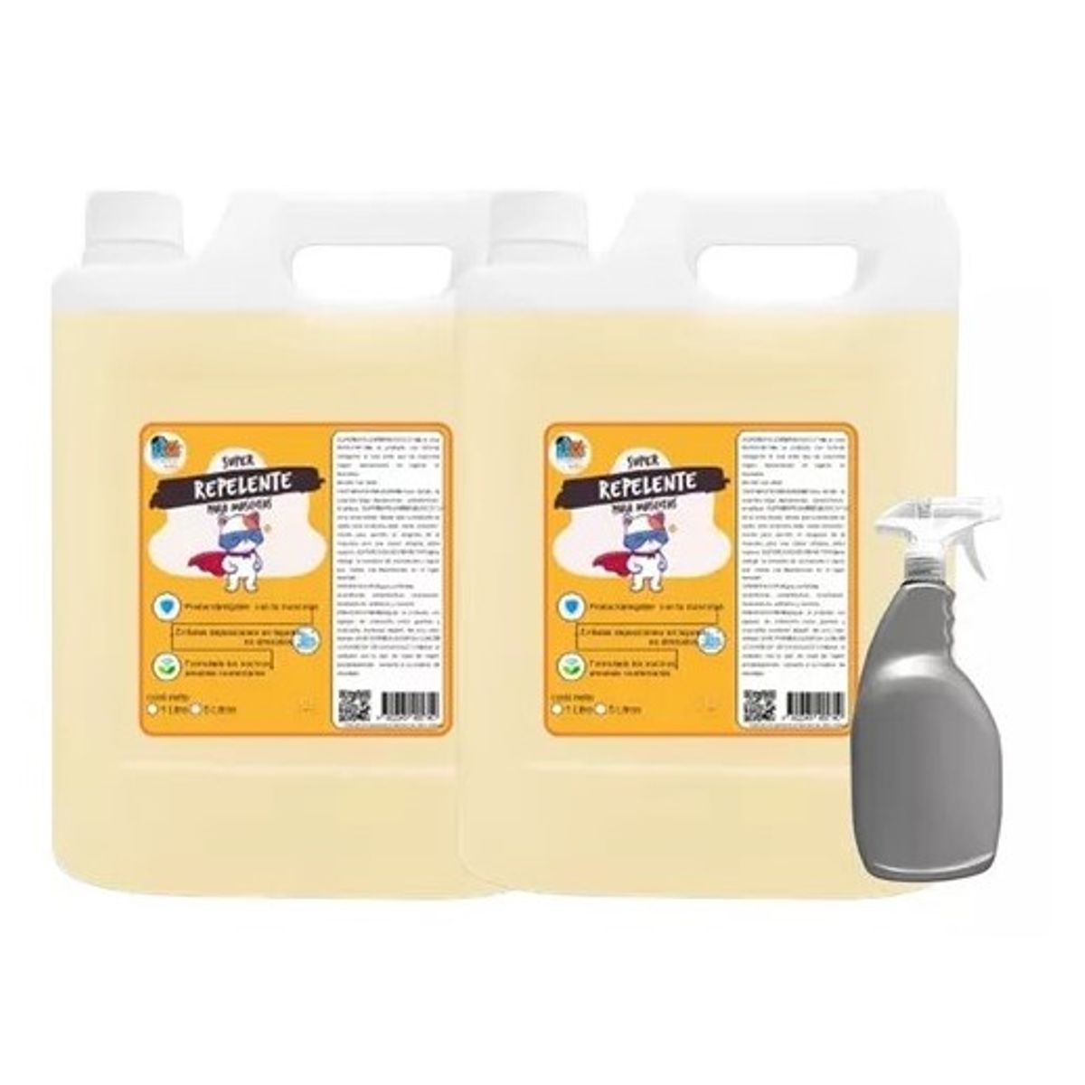 MASCOKITS - Superkit X2 Repelente Perro Y Gato 5 Lt + Rociador Incluido