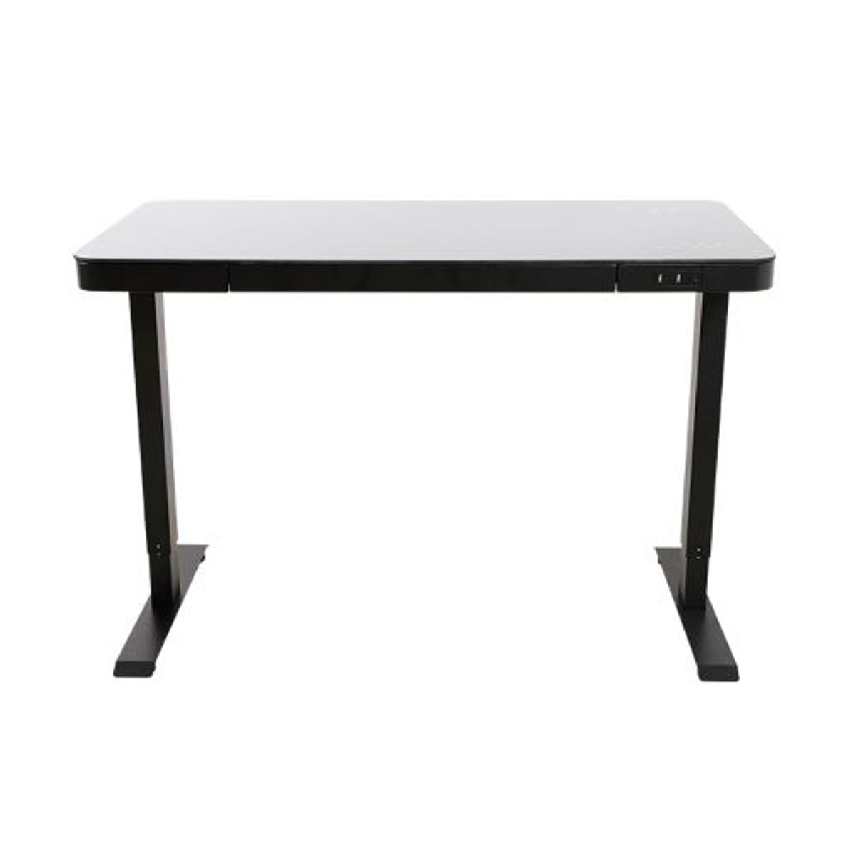 ERGOSTORE - Escritorio Eléctrico Elevable Vidrio Templado Altura Ajustable