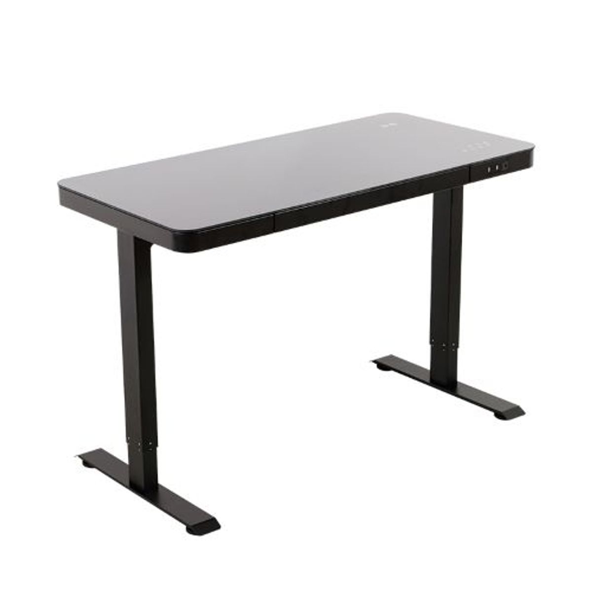 ERGOSTORE - Escritorio Eléctrico Elevable Vidrio Templado Altura Ajustable