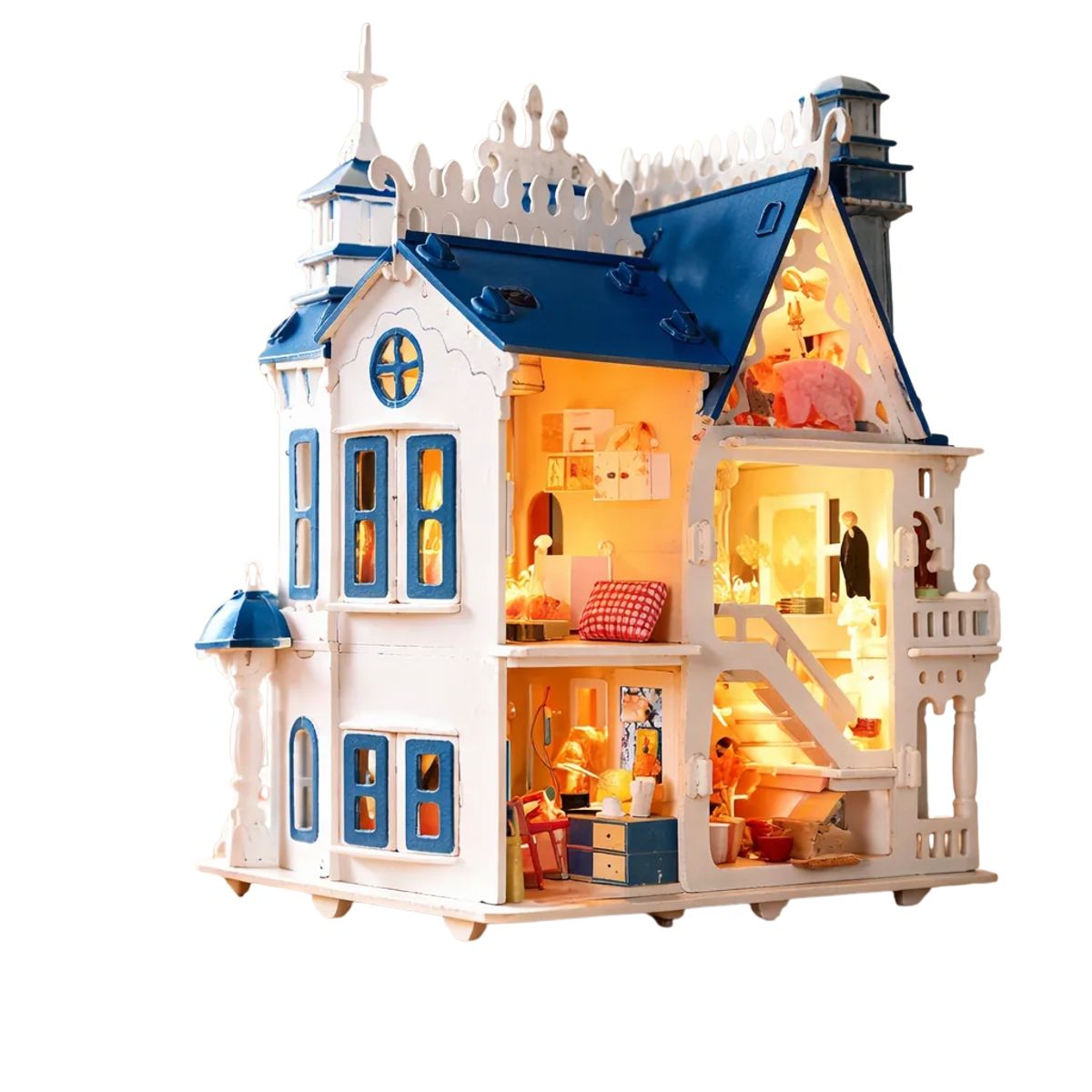 GENERICO - Dream Villa castillo Para Armar De Madera