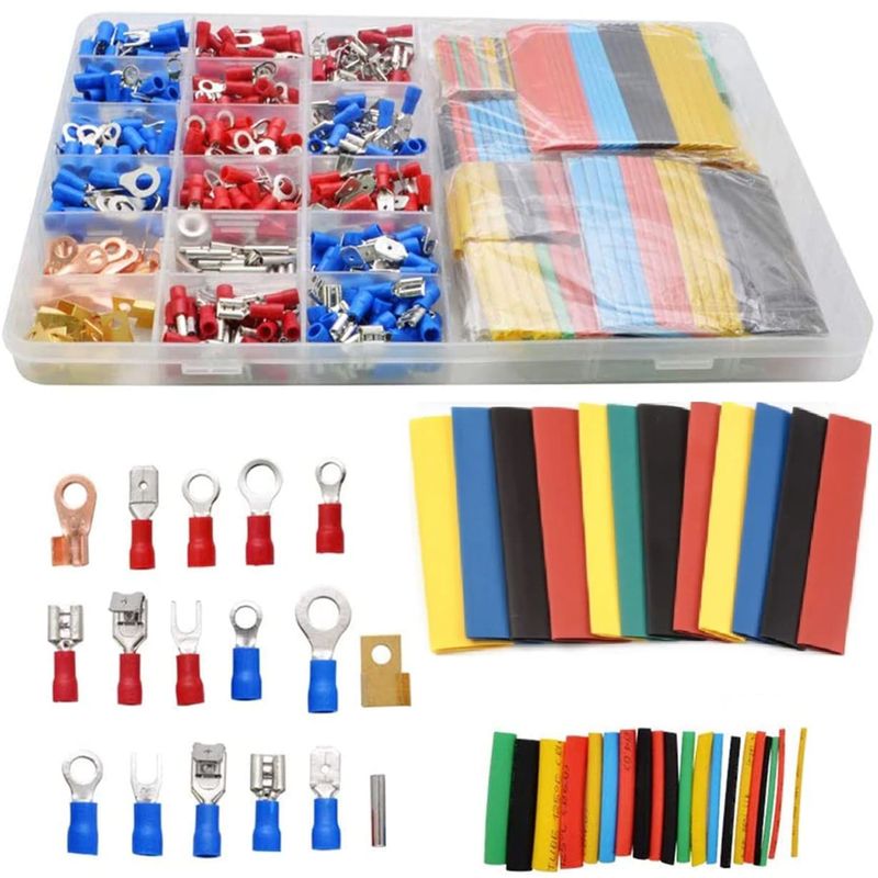 GENERICO - 678 Terminal Eléctrico Ferrule Tubo Termoretráctil Cable