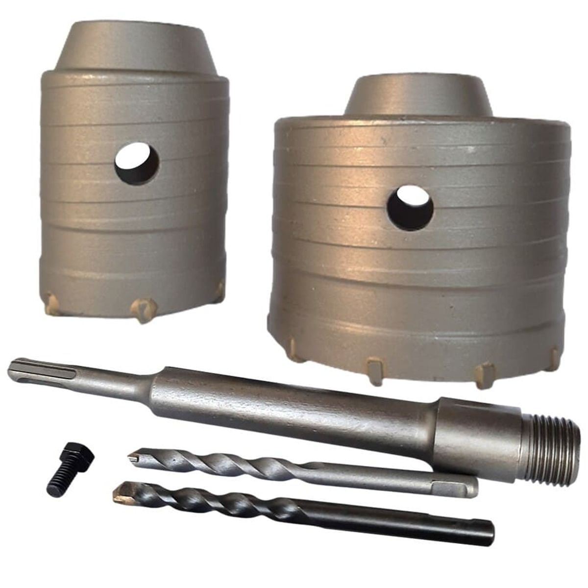 GENERICO - Set 2 Broca Copa Diamantada Concreto Hormigón 50 80 Mm